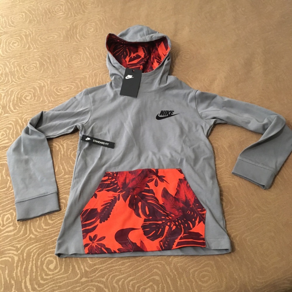 New Nike hoodie boys medium tropical